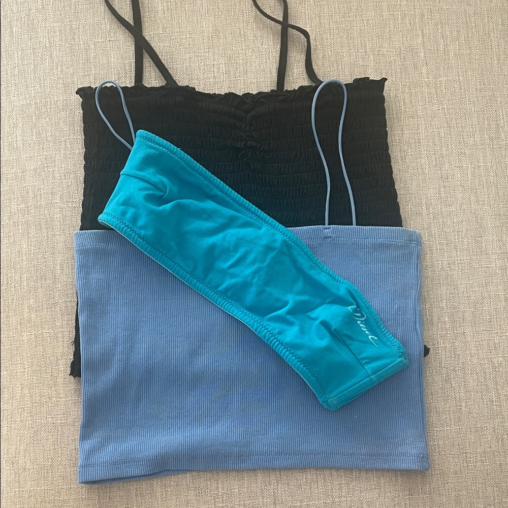 Set: Brandy Melville and Zara Tank Tops & Diesel bralette